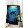 2 Морская черепаха в океане Животные Рыбы Вода Море Природа Для детей детская Для мальчика для девочки 80х100 Раскраска картина 