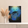 4 Морская черепаха в океане Животные Рыбы Вода Море Природа Для детей детская Для мальчика для девочки Раскраска картина по номе
