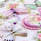 Бабочки/цветы 3D cтикеры для скрапбукинга, кардмейкинга Арт Узор
