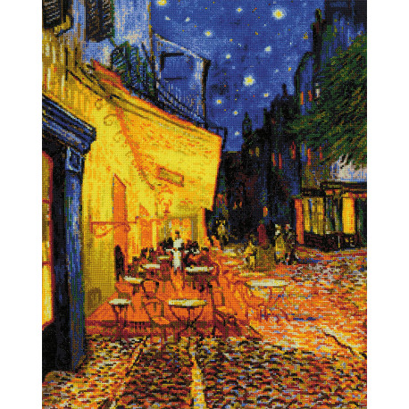  Ночная терраса кафе (по мотивам Ван Гога) Набор для вышивания Риолис 2217