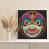 3 Голова китайского дракона Китай Мифология Раскраска картина по номерам на холсте