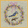 April Wreath Tit (Апрельский венок Синица) Набор для вышивания Le Bonheur des Dames 2691