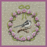  March Wreath Long-Tailed Tit (Мартовский венок синица) Набор для вышивания Le Bonheur des Dames 2690
