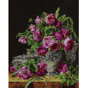 Розы в вазе Канва с рисунком для вышивки бисером Вышиваем бисером