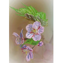 Нежные цветы Канва с рисунком для вышивки бисером Вышиваем бисером