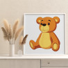 4 Любимый медвежонок Животные Медведь Для детей Детские Для мальчиков Для девочек Маленькая Легкая Раскраска картина по номерам 