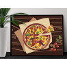 2 Пицца с грибами Еда Натюрморт Италия Для кухни Интерьерная Раскраска картина по номерам на холсте