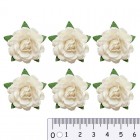 Розы белые Цветы бумажные Украшение для скрапбукинга, кардмейкинга Scrapberry's