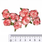Розы нежно-розовые Цветы бумажные Украшение для скрапбукинга, кардмейкинга Scrapberry's