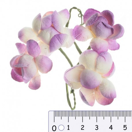Цветы сакуры бело-фиолетовые для скрапбукинга, кардмейкинга Scrapberry's