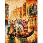 Венецианская гондола (художник Леонид Афремов) Раскраска картина по номерам на холсте Белоснежка