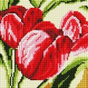 Тюльпаны Алмазная вышивка мозаика на подрамнике Белоснежка