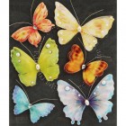 Бабочки с бусинками Набор 3D стикеров Белоснежка