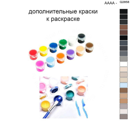 Дополнительные краски для раскраски 40х50 см AAAA-Q2858