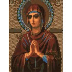 Богородица Семистрельная Раскраска картина по номерам акриловыми красками на холсте Menglei