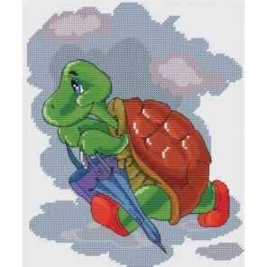 Черепаха с зонтиком Набор для вышивания Белоснежка