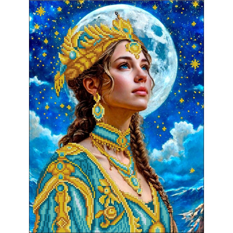  Луна Канва с рисунком для вышивки бисером Конек 1513