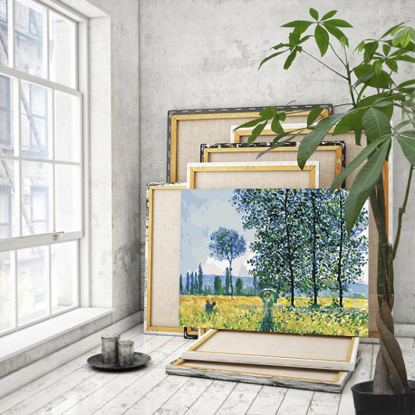 Клод Моне Эффект солнечного света под тополями Мировые шедевры