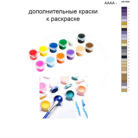 Дополнительные краски для раскраски 40х50 см AAAA-NK1609