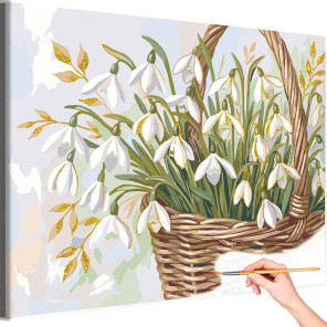 Подснежники Цветы Букет Натюрморт Нежная Для мамы 8 марта