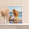 Рыжая девушка у моря Богиня Афродита на берегу моря Волны Пляж Романтика Раскраска картина по номерам на холсте