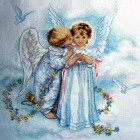 Поцелуй ангела Набор для вышивания Белоснежка