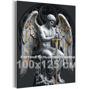 Ангел хранитель с мечом Скульптура Готика Архангел с крыльями