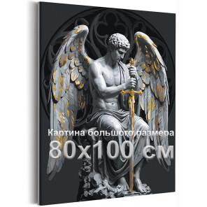 Ангел хранитель с мечом Скульптура Готика Архангел с крыльями