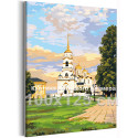Успенский собор Владимир Россия Достопримечательности Религия Пейзаж с храмом Города и страны 100х125 Раскраска картина по номерам на холсте