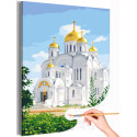 Свято-Троицкий Серафимо-Дивеевский монастырь Дивеево Россия достопримечательности Православная религия Архитектура Раскраска картина по номерам на холсте