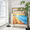  Рассвет на море Пляж Волна Гармония с собой Релакс Вайб Морской пейзаж Океан 80х100 Раскраска картина по номерам на холсте AAAA