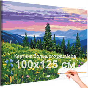 Горы Кавказа Пейзаж Природа Россия Лето Лес Цветы