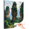  Китай лес Чжанцзяцзе Природа Горы Пейзаж Аватар Раскраска картина по номерам на холсте AAAA-NK1653