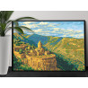  Армения Татевский монастырь Горный пейзаж Природа Лето 100х150 Раскраска картина по номерам на холсте AAAA-NK1454-100x150