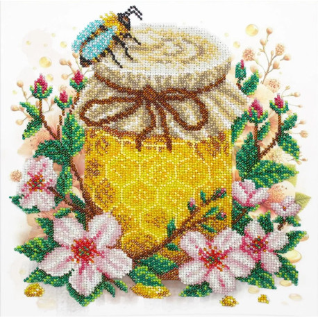 Цветочный мёд Набор для вышивания бисером Паутинка