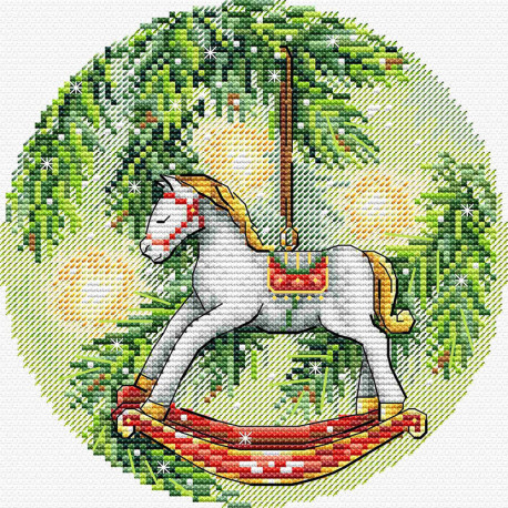 Новогодняя лошадка Набор для вышивания МП Студия