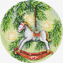 Новогодняя лошадка Набор для вышивания МП Студия