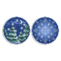 Новогодний шар с узорами Набор для вышивания МП Студия