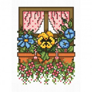 Цветочное окно Набор для вышивания Белоснежка