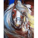 Тотем лошади Раскраска картина по номерам на холсте Menglei
