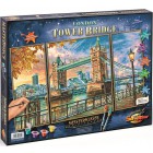 Внешний вид коробки-упаковки Тауэрский мост Триптих Раскраска по номерам акриловыми красками Schipper (Германия)