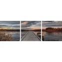 Восход на озере Триптих Раскраска по номерам Schipper (Германия)
