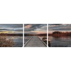 Восход на озере Триптих Раскраска по номерам акриловыми красками Schipper (Германия)