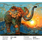 Количество цветов и сложность Радужный слон Раскраска картина по номерам акриловыми красками на холсте