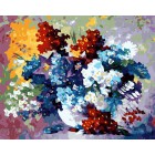 Количество цветов и сложность Букет флоксов Раскраска картина по номерам акриловыми красками на холсте
