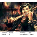 Шерлок Холмс со скрипкой Раскраска картина по номерам на холсте