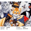 Котята в лоскутном одеяле Раскраска картина по номерам на холсте