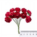 Букетик роз красный Цветы бумажные для скрапбукинга, кардмейкинга Scrapberrys