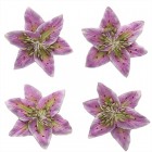 Цветы лилии нежно-сиреневые Цветы бумажные для скрапбукинга, кардмейкинга Scrapberry's