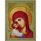 Готовая работа Икона Владимирская Богородица Алмазная вышивка мозаика Гранни